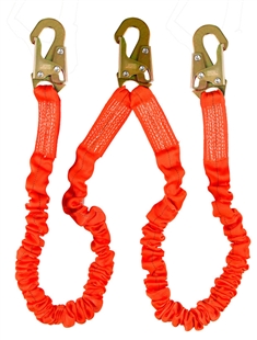 Double Shock Absorbing Stretch Lanyard | Harness Land