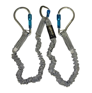 Twin Leg Shock Lanyard w/ Aluminum Carabiners | Elk River 35716