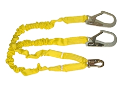 Stretch Fall Protection Lanyard | Double Energy Absorbing Legs